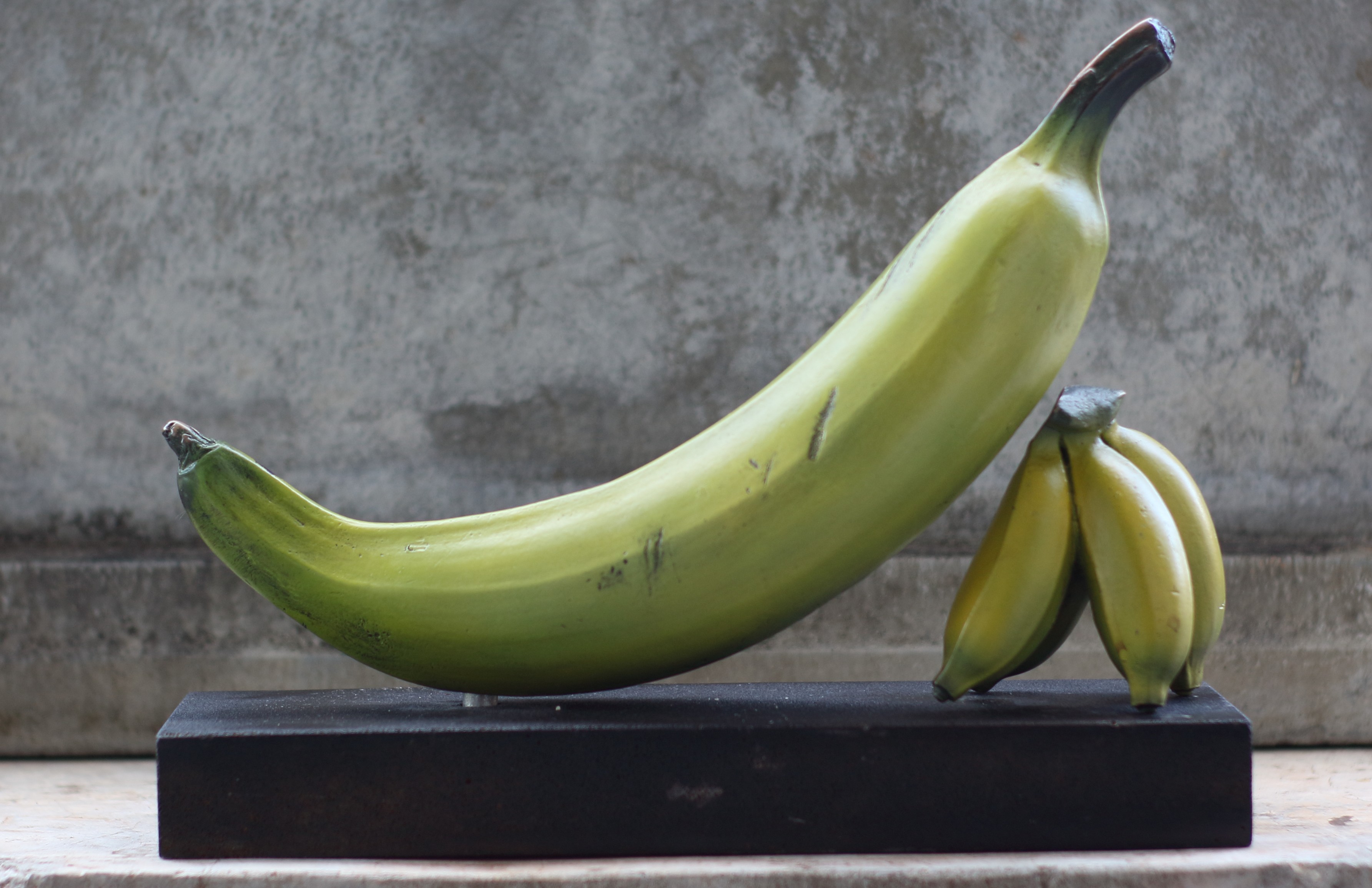 Tindok and Lady Finger banana — cast directly into silicon bronze